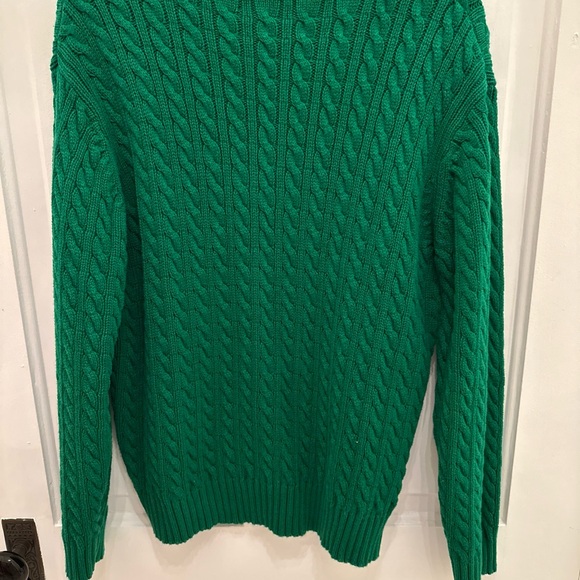 Ralph Lauren Green Cable Knit Sweater - Picture 5 of 6